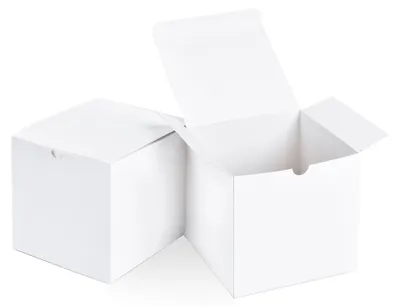 Produktbild von Set von 50 Weißen Geschenkboxen mit Deckel
