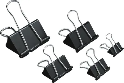 Produktbild von Soennecken Foldback-Klammern 32/13mm 12 St./Pack., Kunststoff, Schwarz, 1,3 cm, 32 mm, 12 Stück(e)