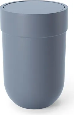 Image de Umbra Poubelle à couvercle basculant Touch, plastique, bleu ardoise, 6 L, 023269-1050