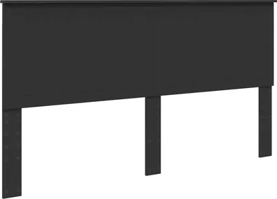 Produktbild von vidaXL Kopfteil mit Kopfteil Schwarz Eichen-Optik 180 cm Holzwerkstoff