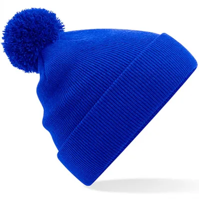 Produktbild von Beechfield B426B | Junior Original Pom Pom Beanie - Kindermütze - Farbe: Bright Royal - Größe: One Size