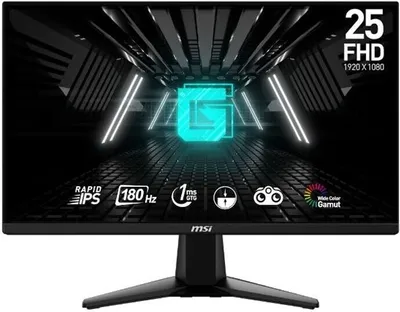 Produktbild von MSI G255FDE, 62,2 cm (24.5"), 1920 x 1080 Pixel, Full HD, LCD, 1 ms, Schwarz