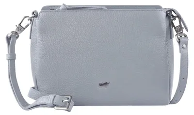 Produktbild von Umhängetasche HANNA Umhängetasche mit Reißverschluss grau Damen - Leder