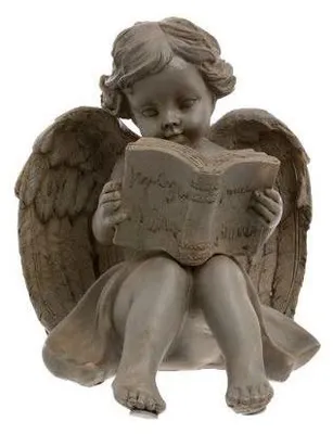 Image de Ange qui lit - Gris