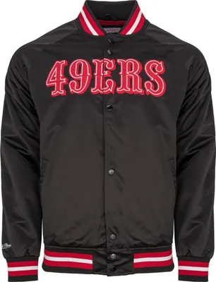 Produktbild von M&N Lightweight Satin Jacke - San Francisco 49ers - M