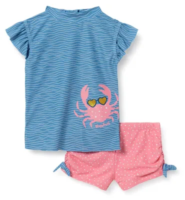Immagine prodotto di Playshoes, maglietta e pantaloncini da bagno coordinati, costume da bagno unisex per bambini