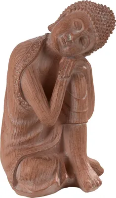 Produktbild von Buddha - H 28 cm - Braun - Kunststoff