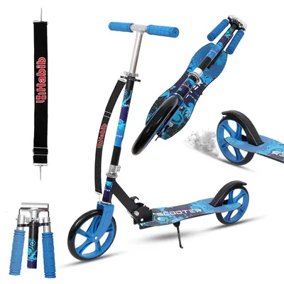Produktbild von Habib Kickroller mit 205mm XXL Rädern | Klappbar: Blau
