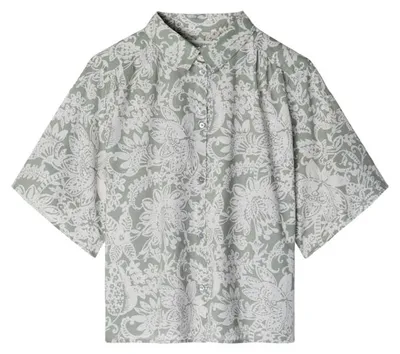 Produktbild von Marc OŽPolo Casual (318) Blouse,flared shape, gatherings, ke, multi/ fresh sage B28 B28 40