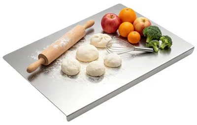 Zdjęcie produktu dla Blat ze stali nierdzewnej - deska do krojenia - 40x30 cm