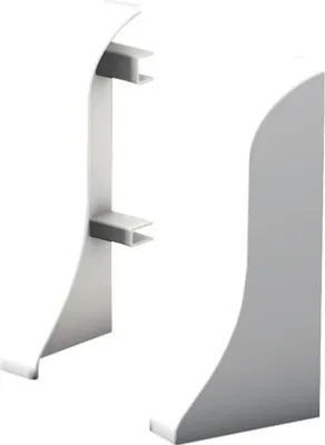 Produktbild von Prinz Endstücke für Sockelleiste geschäumt weiß 48 mm
