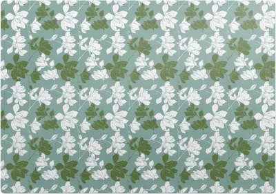 Produktbild von Blumenblattmuster – Bodenschutzmatte – Rutschfest – Schutzmatte für Büro – Vinylmatte – Stuhlunterlage  –100 x 70 cm
