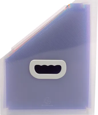 Produktbild von Exacompta 4x Fächer-Stehsammler 12-teilig aus PP - Crystal - Kristall - 55598E