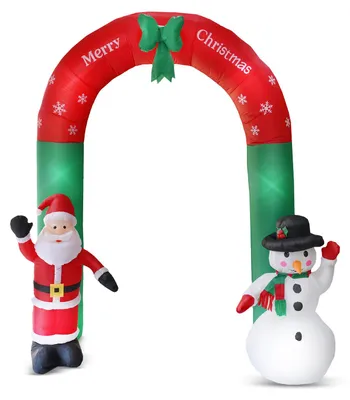 Obrázok produktu pre Nafukovacia vianočná brána - 240 cm - IP44 - 9 LED - sieťové