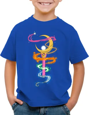 Produktbild von style3 Mondzepter Kinder T-Shirt sailor mondstab luna mars planet anime