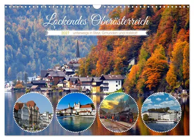 Produktbild von Lockendes Oberösterreich (Wandkalender 2027 DIN A3 quer), CALVENDO Monatskalender