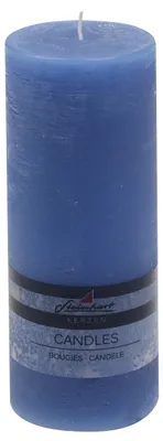 Produktbild von Stumpenkerze "Raureif" Jeans 200/78 mm