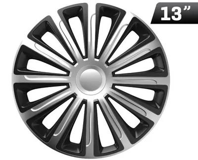 Immagine prodotto di Copricerchi Trend argento/nero da 13", 4 pezzi