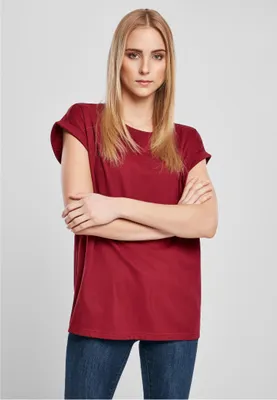 Obrázok produktu pre Urban Classics Dámska košeľa s predĺženým rukávom bordová - XL
