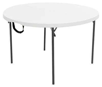 Produktbild von Lifetime Kunststoff Klapptisch Runder Klapptisch Weiß Ø 122x74 cm