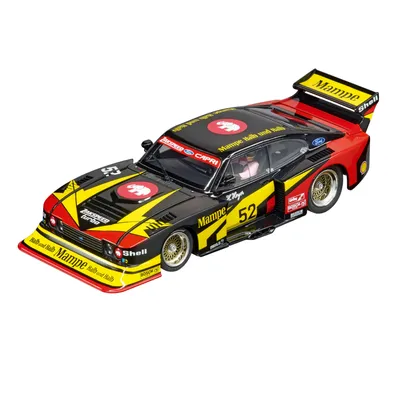 Produktbild von Carrera, Ford Capri Zakspeed Turbo Nr.52 Mampe Modell im Maßstab 1/32 Digital 132, Schwarz / Gelb