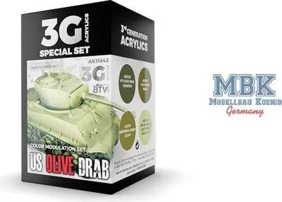 Immagine prodotto di AK Interactive S.L. AK-11643 MODULATION US OLIVE DRAB (3a generazione)