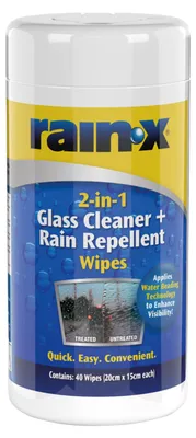 Produktbild von Rain-X® 2-in-1 Reinigungstücher für Autoscheiben mit Regenabwehr-Technologie – 4