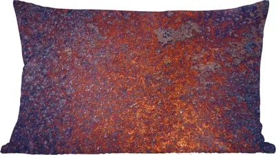 Produktbild von MuchoWow® Zierkissen Sofakissen Wohnzimmer Dekokissen 60x40 cm Rost - Metall - Vintage - Kopfkissen - Polster mit Foto