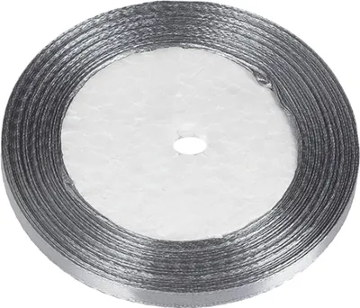 Image de Ruban de satin - 6 mm/ 22,5 m - Gris