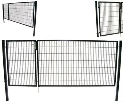 Produktbild von Gartentor Tor Doppelflügeltor 140x350 cm Doppelflügel Einfahrtstor 56732 Hoftor