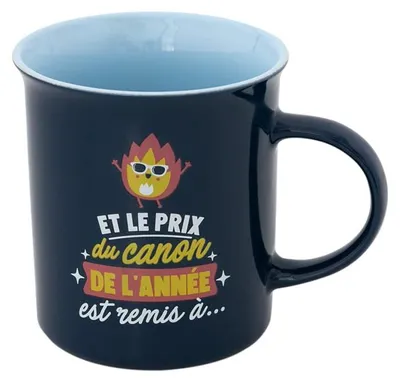 Keramikbecher mit Motivationsspruch, 370 ml, spülmaschinenfest