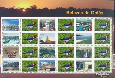 Produktbild von Briefmarken Brasilien 2010 Mi 3869-3680 Zd-Bogen (kompl.Ausg.) postfrisch Grußmarken: Sehenswürdigkeiten