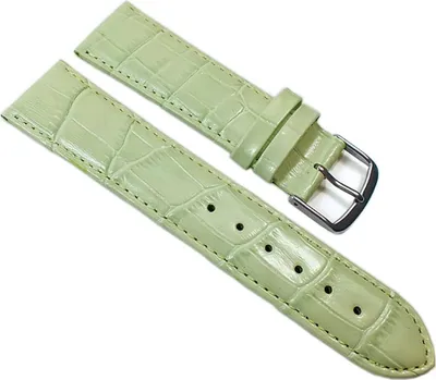 Produktbild von Louisiana Print Ersatzband Uhrenarmband Kalbsleder Lindgrün 21769S, Stegbreite:18mm