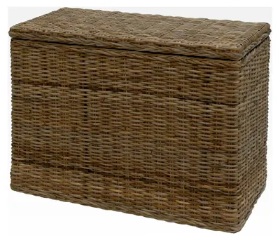Produktbild von Wäschesortierer aus Rattan mit 3 Fächern