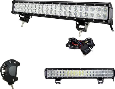 Produktbild von LED-Lichtleiste, Dual-Reihen-Design, 6000K Farbtemperatur, 20in 126w Verkabelung