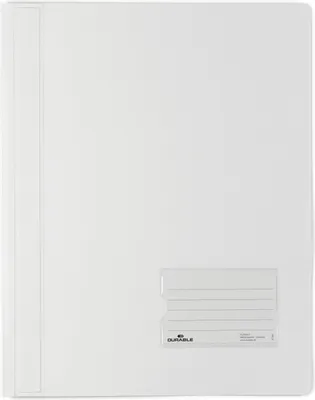 Produktbild von DURABLE Schnellhefter DURALUX® A4+ transluzent, 268002 weiß
