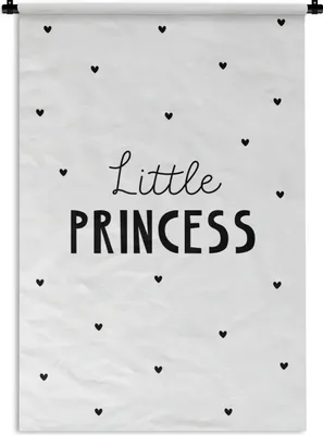 Produktbild von MuchoWow® Wandteppich Wandbehang Sprichwörter - Kleine Prinzessin - Mädchen - Prinzessin - Zitate 120x180 cm Tapisserie Dekoration Wandtuch - Schlafzimmer - Dekorationen für das Haus