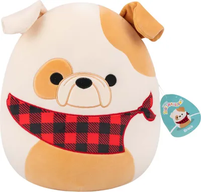 Image de Squishmallows Knuffel Pluche - Brock le Buldog - 30cm