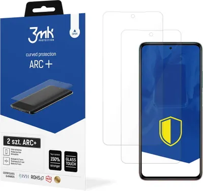 Produktbild von 3mk Display Schutzfolie ARC+ für Xiaomi Mi 10/Mi 10 Pro  0,17mm Self-Heal (2 Stück)