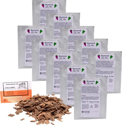 Produktbild von 10 x VINA Bentonit 40g Klärmittel - Weinklärung, Klärungsmittel, Weinklärmitte