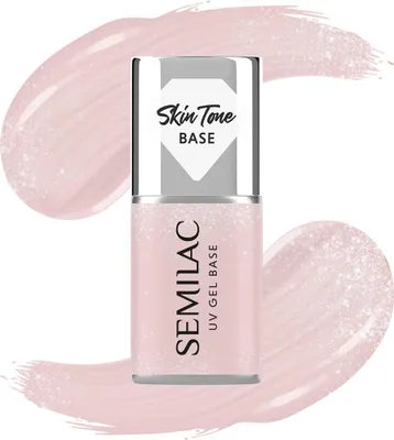Image de Glitter Beige Skin Tone Cover Base Semilac 7,2ml