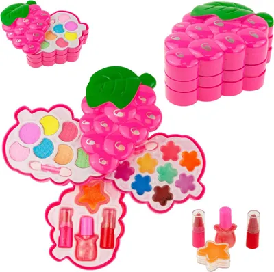Produktbild von Gesicht Make-Up Kit Make-Up Mädchen Spielzeug Traube Set Gesichtskosmetik Make-Up Spielzeug