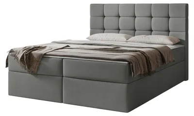 Produktbild von MIRJAN24 Boxspringbett Luanda, Doppelbett mit zwei Bettkästen und Matratze, Ehebett (Farbe: Polo 894, Größe: 140x200 cm)