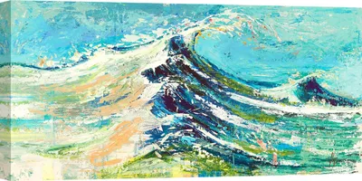 Produktbild von Leinwandbilder Meer - Luigi Florio - Welle - 100x50 cm
