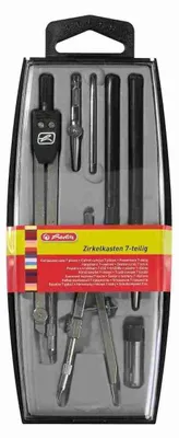 Obrázok produktu pre Herlitz Zirkelkasten 7tlg. schwarz