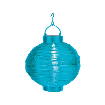 Produktbild von Best Season LED-Solarlampion, 1 cool light LED, ca. 30 x 20 cm Farbe blau, mit Solarpanel, incl. Akku, outd., 477-17