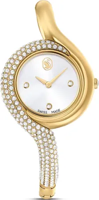 Image de Swarovski Dextera Asymmetric Uhr, Schweizer Produktion, Metallarmband, Goldfarben, Vergoldetes Finish DEXTERA:MB PGO/WHT/PGO 5708030
