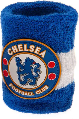 Produktbild von Chelsea FC - Baumwolle Armband 2er-Pack Wappen für Herren/Damen Unisex BS3698 (Einheitsgröße) (Königsblau/Weiß)