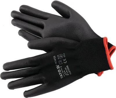 Productafbeelding van Yato YT-74728, Fabrieks handschoenen, zwart, rood, voor volwassenen, uniseks, 1 stuk