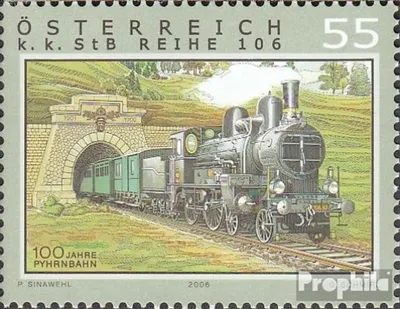 Produktbild von Briefmarken Österreich 2006 Mi 2608 (kompl.Ausg.) gestempelt Eisenbahn